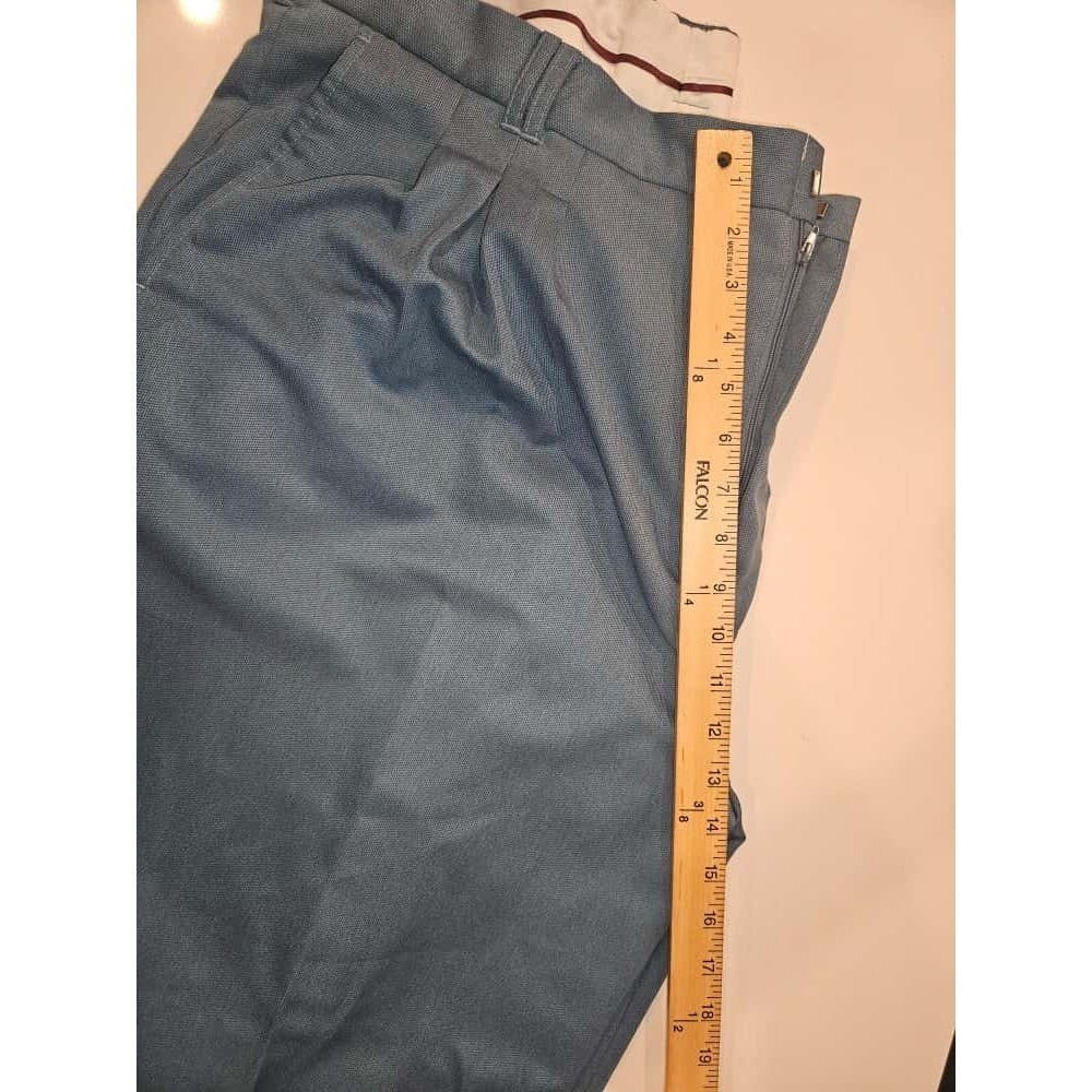 VTG Smokey Joes Light Blue Dress Pants Mens 40x32 Wide Baggy Y2K 1990 Old Money - Picture 10 of 13